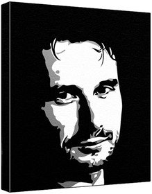 Roman Varshavsky (100% Original Painting. Not A Print ) Acrylic Paint On Deep Framed Canvas (60 x 50 x 1.8 cm) 3-Colour Black/Grey/White-image-21