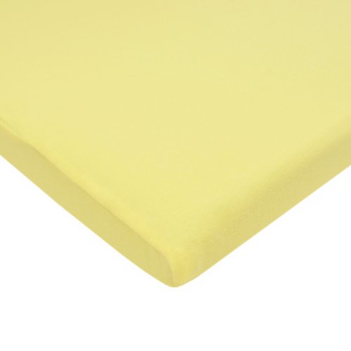 Image of TL Care Supreme 100% Natural Cotton Jersey Knit Fitted 18 inch x 36 inch Cradle /Bassinet Sheet, Maize, Soft Breathable, for Boys and Girls