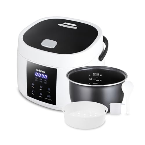 Rice Cooker Small,6-Cup (Uncooked) / 12-Cup (Cooked),6-in-1 Multi...