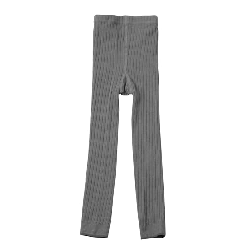 Girls Children Cotton Leggings Toddler Girls Solid Knitting Ballet Pants High Waist Elasticity Leggings Casual Rib Pants