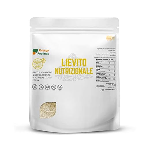 Energy Feelings Energy Feelings Lievito Nutrizionale Alimentare Naturale in Scaglie 1 kg | Integratore Ricco di Vitamine B | in Fiocchi Senza Glutine e Vegano 46% Proteine