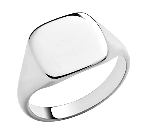Image of Sterling Silver Heavy Signet Ring size M N O P Q R S T U V W X Y Z Mens & Ladies (Y)