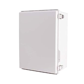 BC-CGP-304018, Plastic Enclosure, PC, Gray Color, P Type for Molded Hinge & Stainless Steel Latch, W11.81 x L15.75 x D7.09" Size, IP67 UL