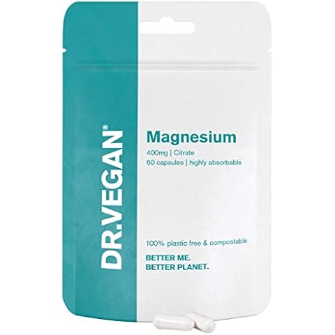 DR.VEGAN Daily Magnesium Citrate, 400mg | 60 Vegan Capsules | Two-A-Day - 30 Day Supply Cover