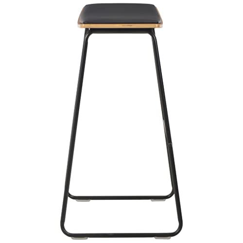 Tabourets de bar en cuir synthétique confortables et faciles à laver