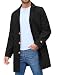Xnova Herren Trenchcoat Leicht Vielseitige Übergangsjacke(Schwarz,L)
