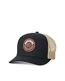 Rip Curl Curve Peak, Structured Trucker Hat, Mesh Snapback Baseball Cap for Men, Adjustable Gorro/Sombrero, Negro/Caqui 261, Talla única para Hombre
