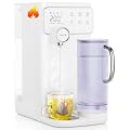 SimPure Y10H Instant Hot Reverse Osmosis Water Filter Countertop, 6-Stage RO Water Filtration System, Heating Water Dispenser with Safety Lock, Removable Water Pitcher, No Installation