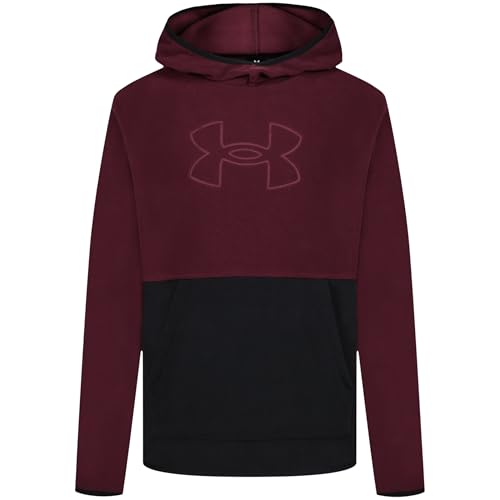 Image of Under Armour Boys' Pullover Hoodie Sweatshirt, Soft & Comfortable Fleece, Outdoor Collection
