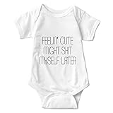 Listery Funny Baby Feelin' Cute Announcements Ideas 0-6 Months