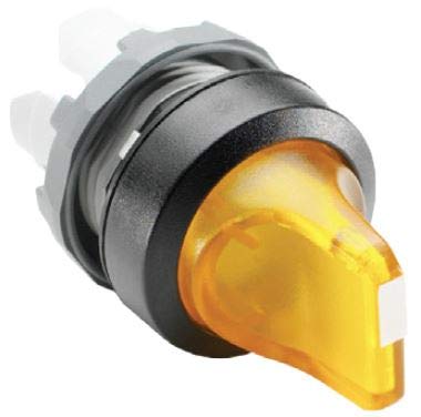 ABB M2SS2-11Y 22mm Selector Switch, Knob Type, Yellow, Modular