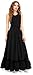 INOGIH Womens Casual-Elastic-Ruffled Renaissance-Skirt Victorian-Layered-Medieval Layered Maxi Skirts Black