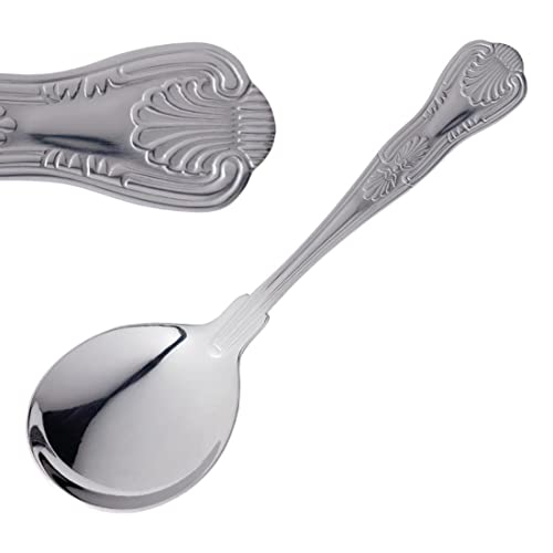 Olympia Kings Soup Spoon - 18/0 Stainless Steel. Box Quantity: 12.