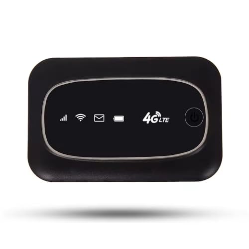 TIANJIE 4G LTE Mobile WiFi Hotspot Router, Portable Wireless Internet Device, 150Mbps, White, 10-Device Support, 3000mAh Battery, for Mobile Internet