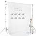 LimoStudio 10 x 8.5 ft Adjustable Photo Video Background Muslin Stand, Backdrop Support System Kit with Accessories, Spring Clamp, Sand Bag, AGG2612