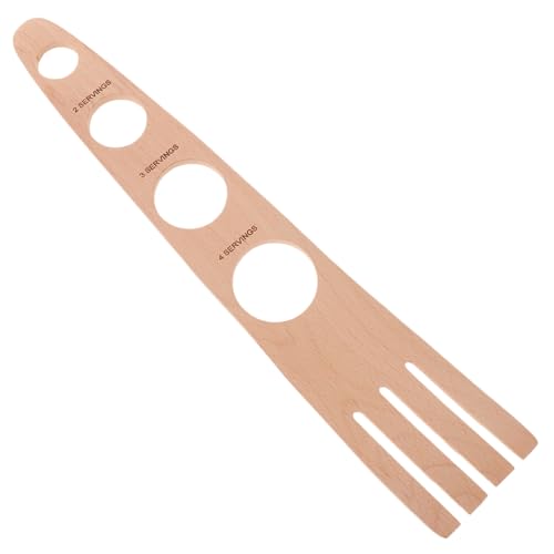 FUNNETOYU 4trous Outil Mesureur Spaghetti Bois Contrôle Portion Pâtes Précis Pour Cuisine Facile à Nettoyer