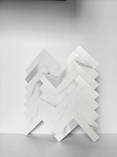 COLAMO Luxury 5Pack Peel and Stick Herringbone Mosaic Tiles for