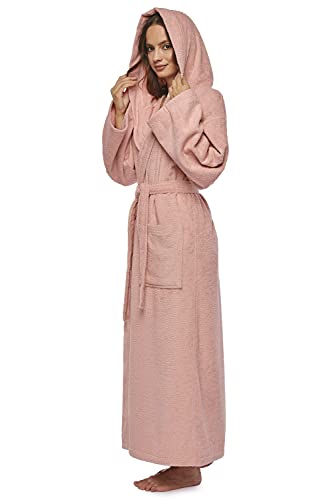Peignoir long à capuche Arus en coton premium et finitions soignées - 4