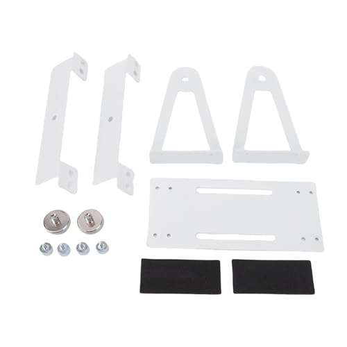 Fabater Obrotowy, Uniwersalny Uchwyt Wentylatora ze Stopu Aluminium, Regulowany Stojak o 360 Stopniach dla Wentylatorów Komputerowych 120 Mm 140 Mm, z Wstępnie Wywierconymi Otworami (WHITE)