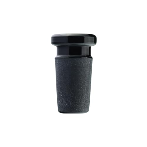 Image of Terporium Borosilicate Glass Reduction Adapter (Single) | Laboratory Glassware Connector | 14mm Male to 10mm Female Scientific Glass Adapter Lab Glassware | Black