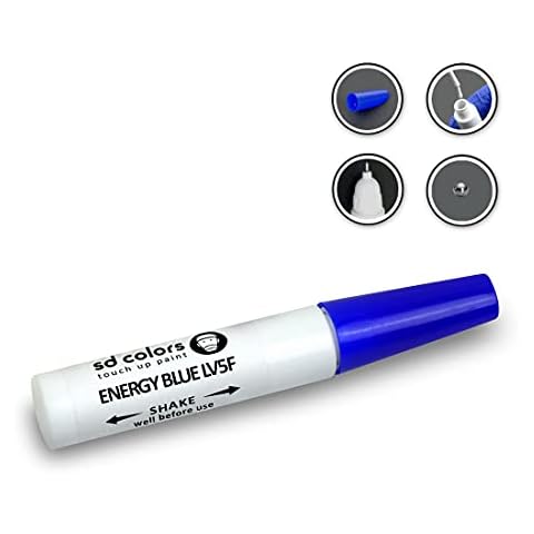 SD COLORS ENERGY BLUE LV5F New Touch Up Paint Pen REPAIR KIT 12ML SCRATCH CHIP BRUSH COLOR CODE LV5F ENERGY BLUE (JUST PAINT) Cover