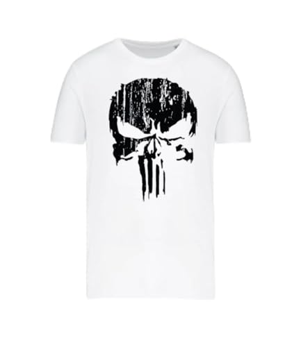 T-Shirt Punisher Noir vêtement lifestyle coton épais 190g pour homme