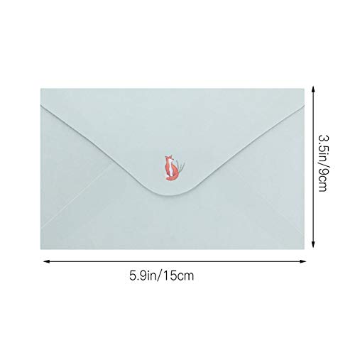 Toyvian 54Pcs Bonitos Envelopes de Papel de Carta Definidos 6Pcs Papel de Carta Escrito 3Pcs Adoráve
