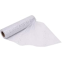 Rouleau De Tulle à Paillettes Pour Décoration Noël - 28 Cm X 27 M, Rouge, Pour Sapin, Mariage, événements