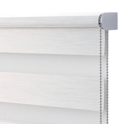 GoodHome Store Enrouleur Jour/Nuit sans perçage Brize moucheté 75 x 240 cm