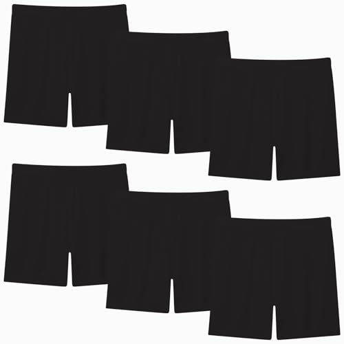 Moitiy - Moitiy Kruz Lot de 6 paires de shorts de cyclisme pour fille - Short de sport pour fille - Legging de sport - 2 à 12 ans, Noir , 4-5 ans
