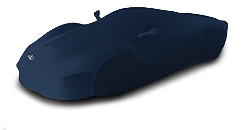 Image of Coverking Custom Fit Car Cover for Select Chevrolet Corvette Models - Satin Stretch (Dark Blue)