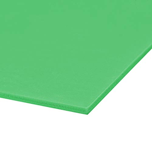 Image of uxcell PVC Foam Sheet 3mm (1 /8 inch)-8 inch x 12 inch Green for Signage, Displays, Digital Screen Printing