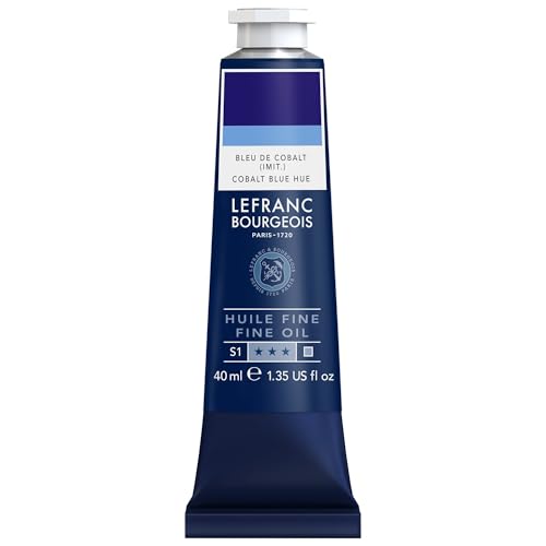 Lefranc Bourgeois Huile Fine Tube 40ml Bleu De Cobalt Imitation