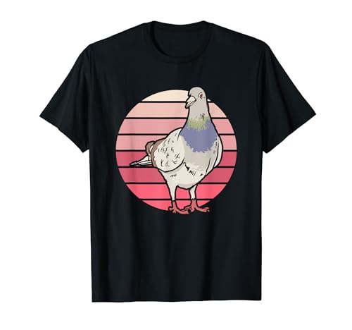 Retro Pigeon Lover Bird Pigeons Racing Camiseta