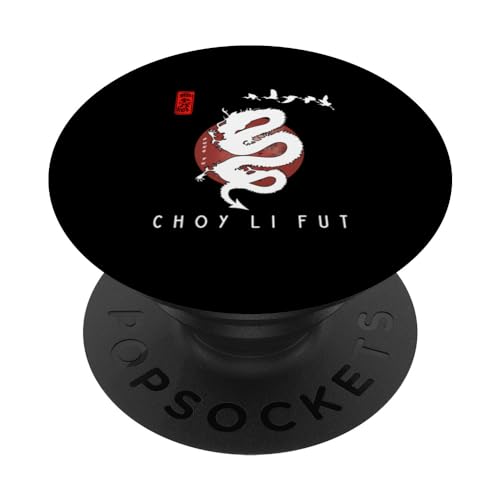 Choy Li Fut For Beginners / Choy Li Fut Classic Calligraphy PopSockets Swappable PopGrip, Black