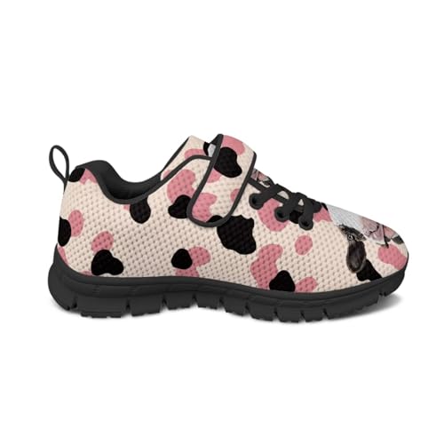 Children's Single Buckle Sneakers Animal Print Running Shoes Anti-Skid Mesh Sneakers for Walking2