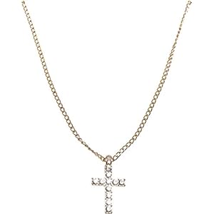 Urban Classics uniseks-volwassene manchetknopen Diamond Cross Necklace