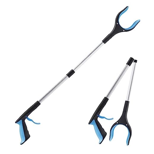 OITUGG 83cm Litter Pickers,1 pcs Grabber Stick, Helping Hand Grabber for Reaching Aids and Adults, with Magnetic Tip and 360° Rotatable Head, Portable Pick Up Stick Grabber，32.6 inch