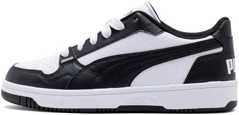PUMA Puma Reb-L Jr Erkek Çocuk/Unisex Spor Ayakkabı, PUMA White-PUMA Black, 38 EU - Görsel 1