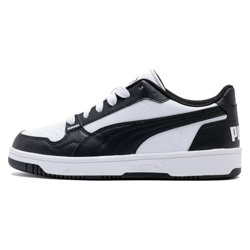 PUMA Puma Reb-L Jr Erkek Çocuk/Unisex Spor Ayakkabı, PUMA White-PUMA Black, 37.5 EU