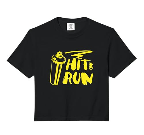 Hit and Run | Street Urban Art Spray Paint | Graffiti Artist Comfort Colors Crop Top