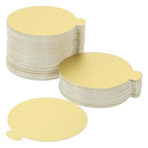 NAMOARLY 100PCS Thickened Round Cardboard Cake Boards Reusable Dessert Display Base for Cakes Pastries and Cupcakes Safe Paper Material for Reliable Support and Stability