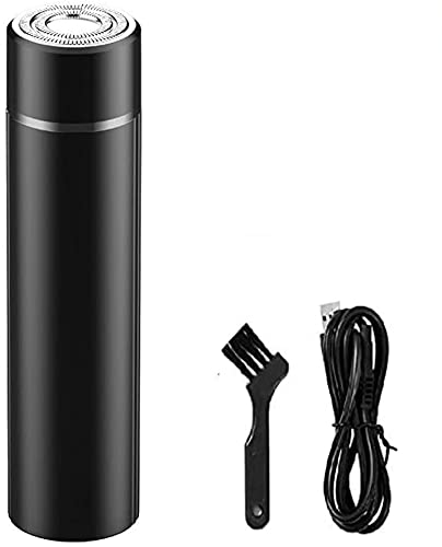 Mini Electric Shaver For Men,Portable Usb Rechargeable Shaver,Wet And Dry Use Rotary Men's Shaver,Washable Cordless Quick Charge Nose Mustache Trimmer Electric Razor For Travel,Business Trip #TOP26