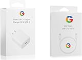 30W USB-C Charger and Cable - Compatible with Google Pixel 6/7/8/9 Series and Other USB-C Devices - Fast Charging Pixel Phone Charger - USB-C to USB C Sync Charge Cable Included