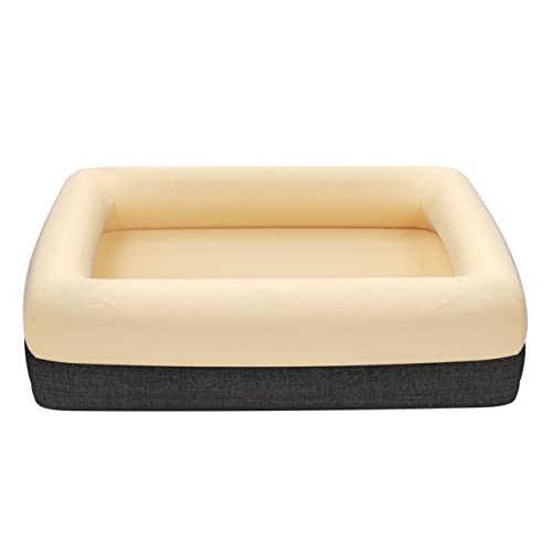 KOPEKS Orthopädisches Hundebett Aus Memory-Schaum – 88,9x71,1 Cm Mit Wasserdichtem Bezug & Rutschfester Unterseite