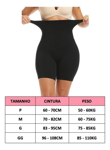 Kit 2 Short Modelador Aperta Modela Diminui Barriga Levanta Bumbum (Sortidos, M)