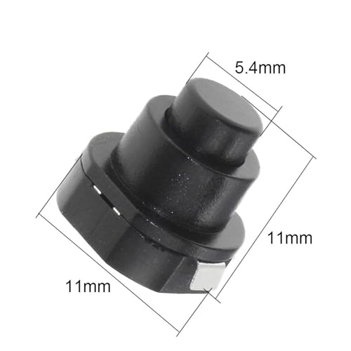 Interruptor KAN-10A de botón circular para linternas pequeñas con autobloqueo de 10mm 100 uds 6
