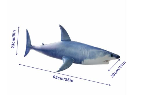 Ileisurely Large Inflatble Shark(Pack Of 3) Air Stuffed Plush Animal, 23-Inch Shark For Pool, Party Decoration, Supplies Favors, Birthday Gifts For Kids And Adults #TOP3