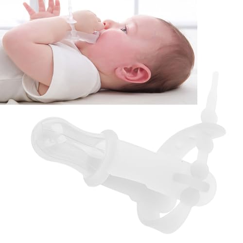 Baby Thumb Sucking Stop, Adjustable Thumb Guard, Soft Silicone Thumb Sucking, Thumb Guard Nail Repair Nail Care (Transparent)