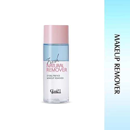 Image of Glam21 Makeup Remover for Water-Proof & Long Lasting Makeup| Mild & Residue Free| Non-greasy | Smoothens Skin - 100mL